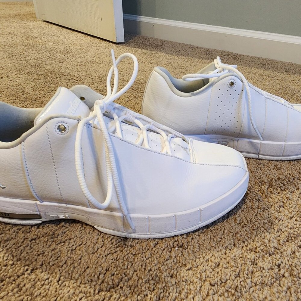 JORDAN TE 2 LOW 'WHITE PURE PLATINUM Sneakers Mens Size 8 - Picture 4 of 7